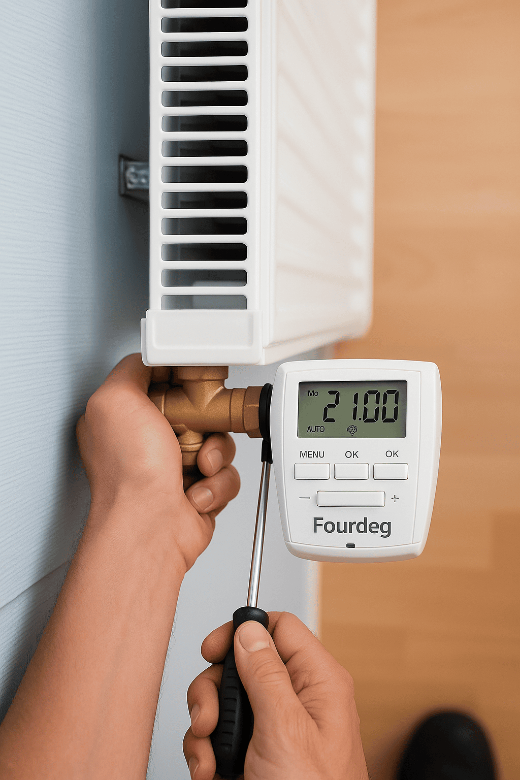 Smart radiator thermostat installation